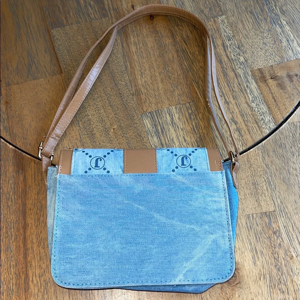 Denim and Brown Girls Justice Purse